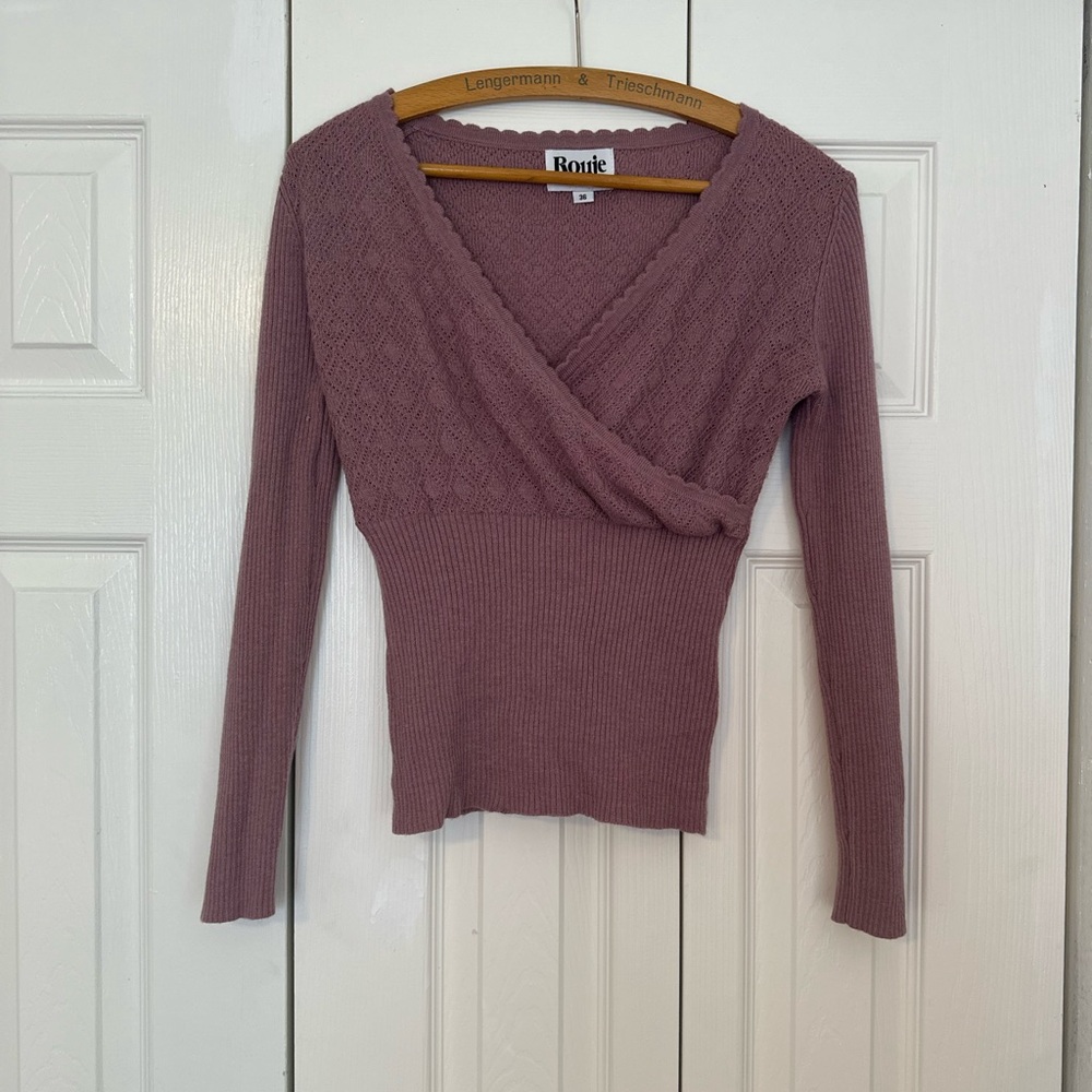 Rouje Paris Dusty Pink Knit Sweater